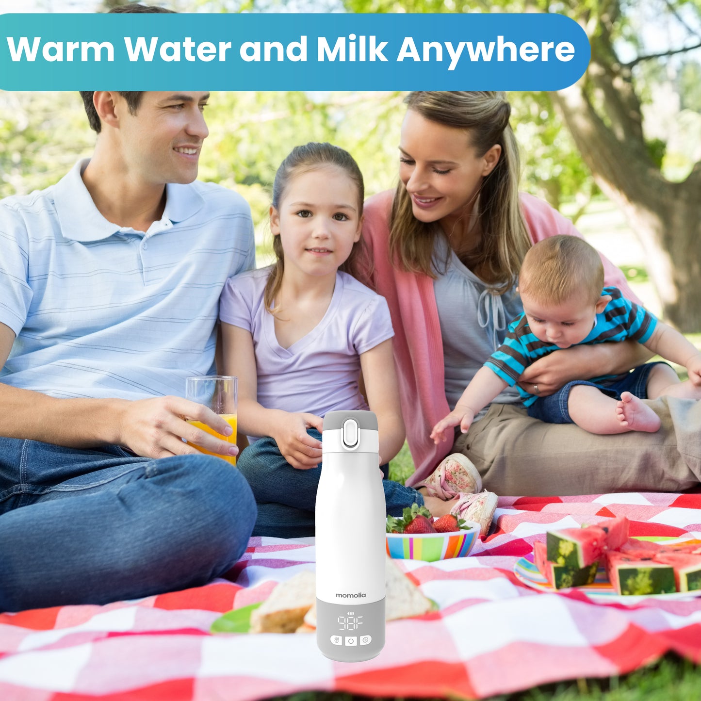 Momolia Compact Milk Warmer with Scheduled Heating