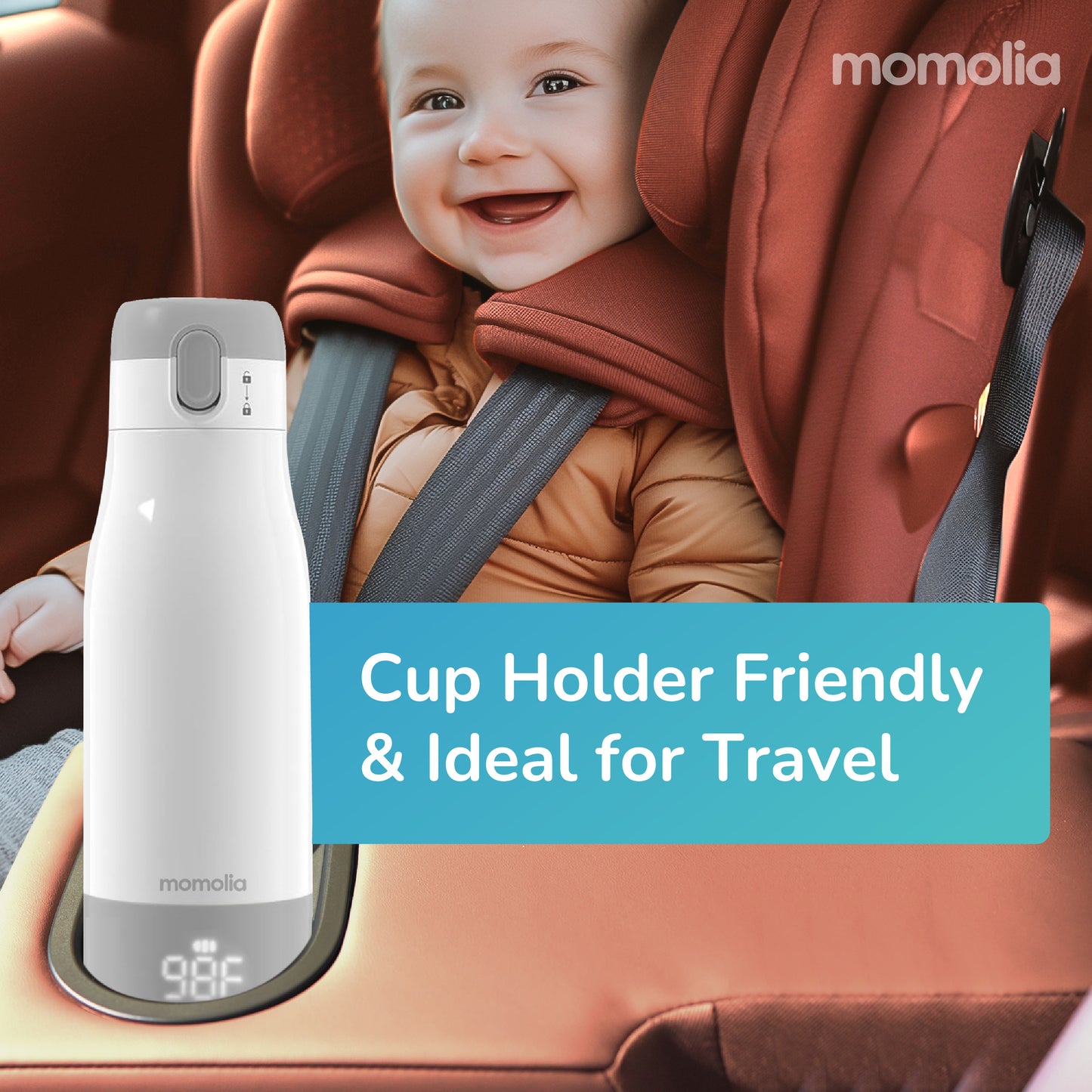 Momolia Compact Milk Warmer with Scheduled Heating